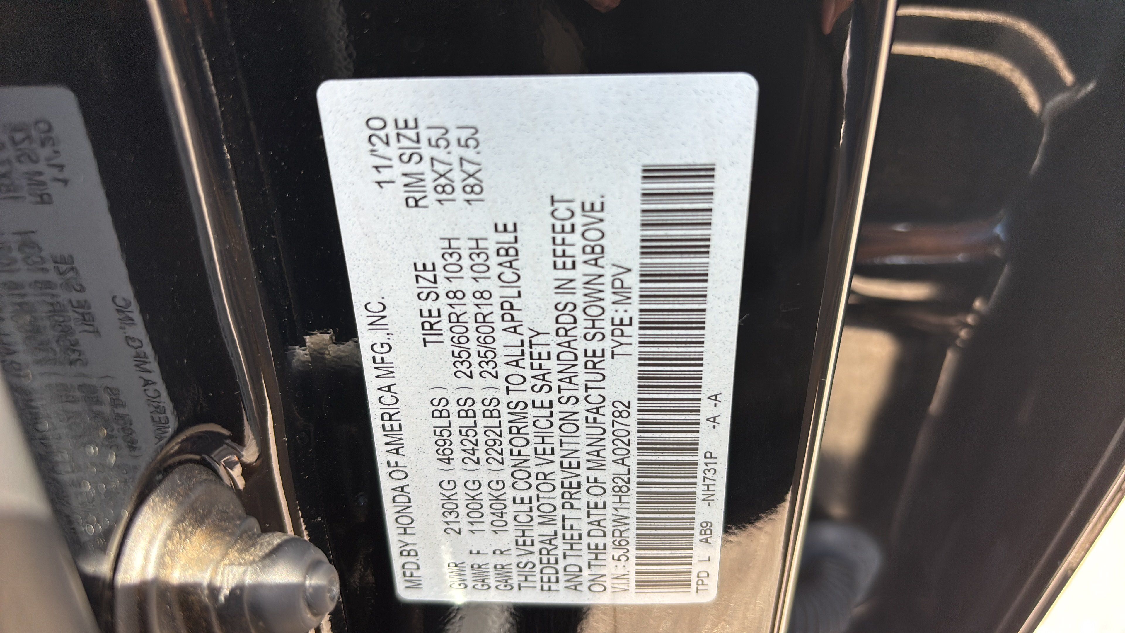 Certified 2020 Honda CR-V EX-L image 18
