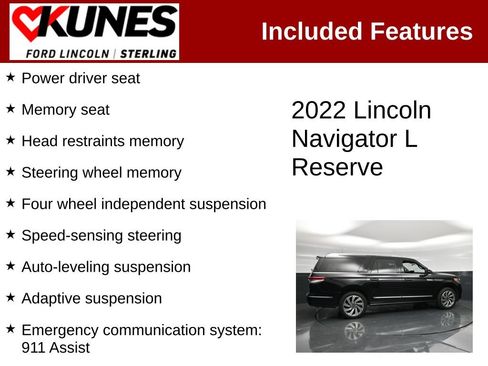 Used 2022 Lincoln Navigator L Reserve AWD/4WD image 3