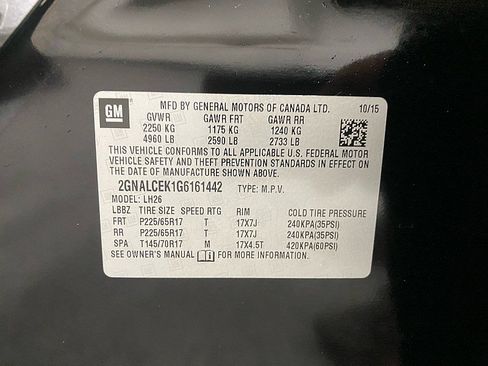 Used 2016 Chevrolet Equinox LT w/ Convenience Package image 10