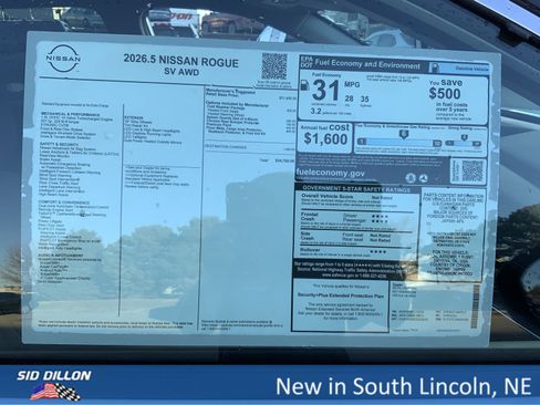 New 2026 Nissan Rogue SV w/ Cold Weather Package image 13