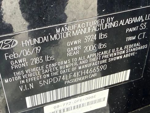 Used 2019 Hyundai Elantra SE w/ Cargo Package image 17