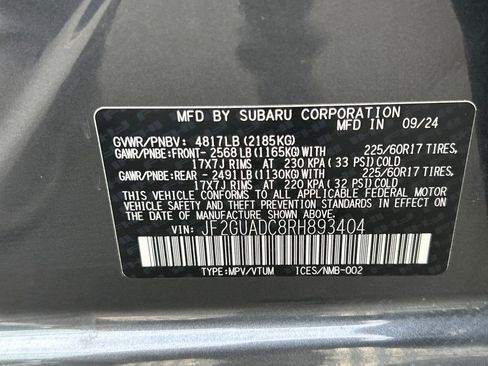 Used 2024 Subaru Crosstrek 2.0i Premium image 36