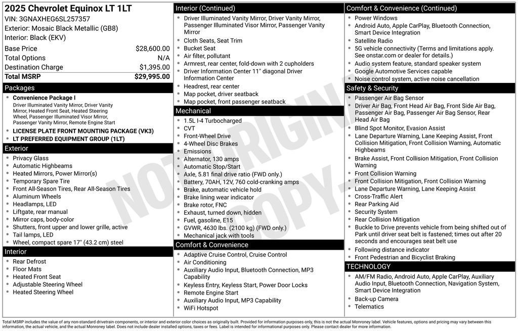 Used 2025 Chevrolet Equinox LT FWD image 34