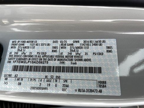 New 2025 Ford F150 STX w/ Equipment Group 200A image 15