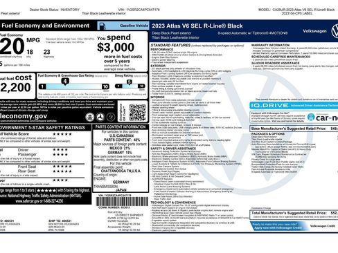 Certified 2023 Volkswagen Atlas SEL R-Line AWD/4WD image 49