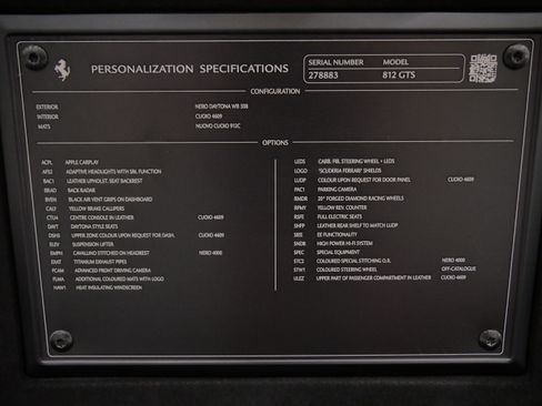 Certified 2022 Ferrari 812 GTS RWD image 40