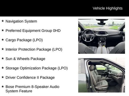 Certified 2019 Chevrolet Blazer Premier w/ Sun and Wheels Package FWD image 12