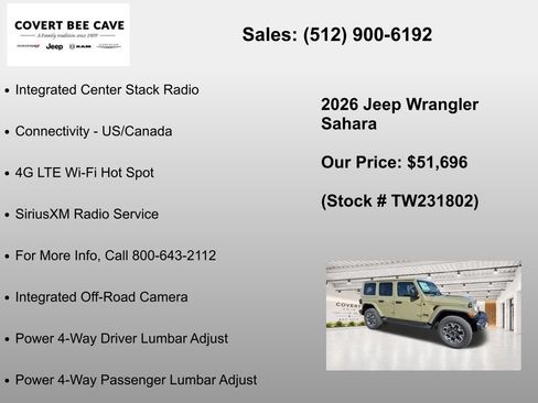 New 2026 Jeep Wrangler Unlimited Sahara AWD/4WD image 36