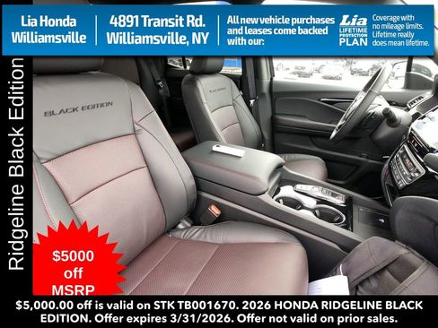 New 2026 Honda Ridgeline Black Edition image 27