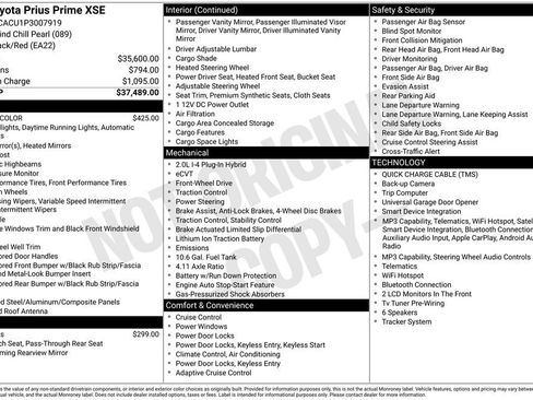 Used 2023 Toyota Prius Prime XSE Premium image 34