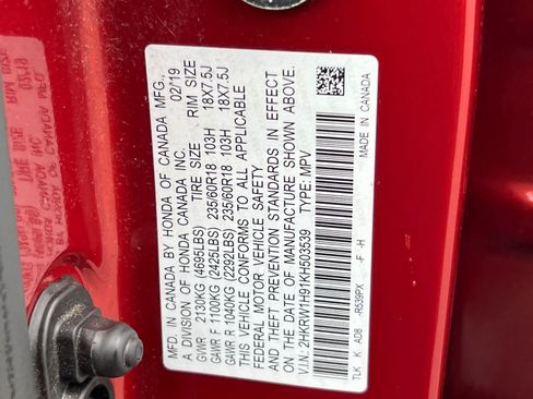 Used 2019 Honda CR-V Touring image 35