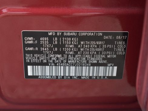 Used 2018 Subaru Outback 2.5i Premium AWD/4WD image 34
