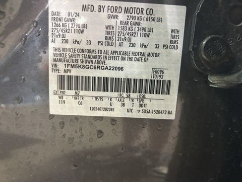 Certified 2024 Ford Explorer ST w/ Equipment Group 401A AWD/4WD image 37