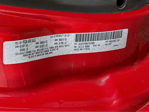 Used 2017 FIAT 500 Pop w/ Red Roof & Mirror Cap Package image 12