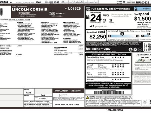 Used 2024 Lincoln Corsair AWD image 49