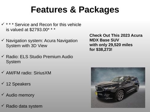 Used 2023 Acura MDX SH-AWD w/ Technology Package image 8