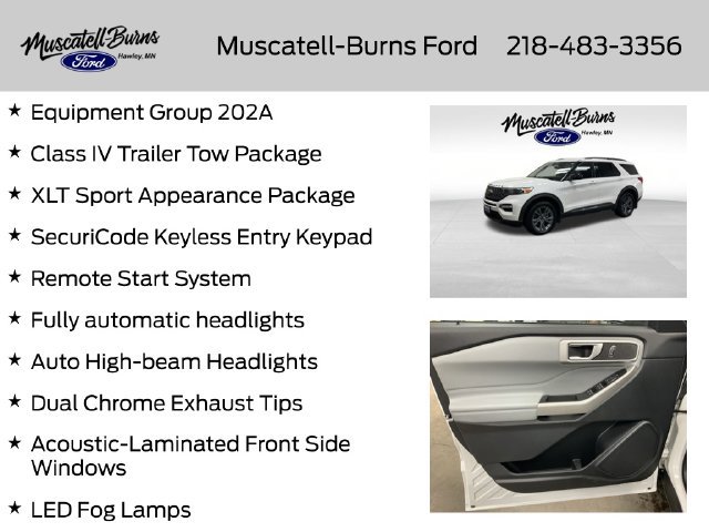 Used 2023 Ford Explorer XLT w/ Equipment Group 202A AWD/4WD image 7