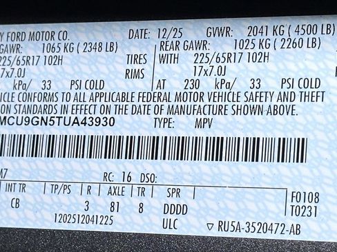 New 2026 Ford Escape Active w/ Cold Weather Package AWD/4WD image 40