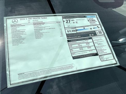 New 2026 Mercedes-Benz C 300 4MATIC Sedan image 22