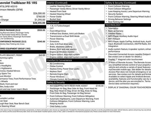 Used 2023 Chevrolet TrailBlazer RS w/ Convenience Package FWD image 12