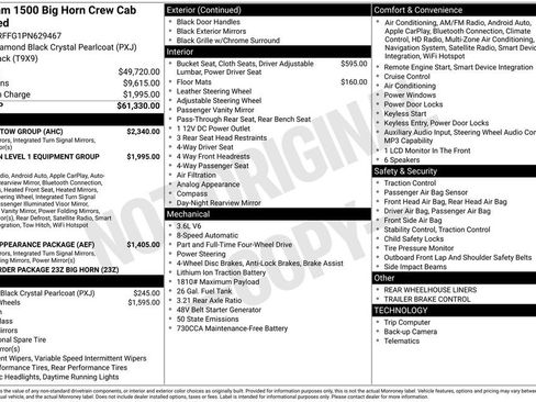 Used 2023 RAM 1500 Big Horn w/ Trailer Tow Group AWD/4WD image 10