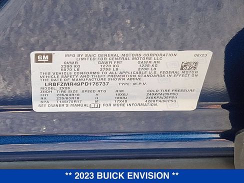 Used 2023 Buick Envision Preferred AWD/4WD image 33