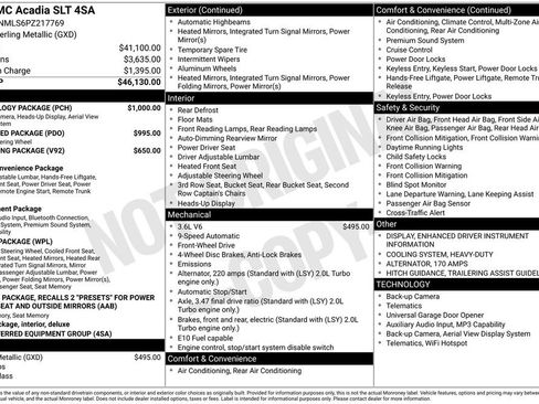 Used 2023 GMC Acadia SLT w/ Technology Package FWD image 2