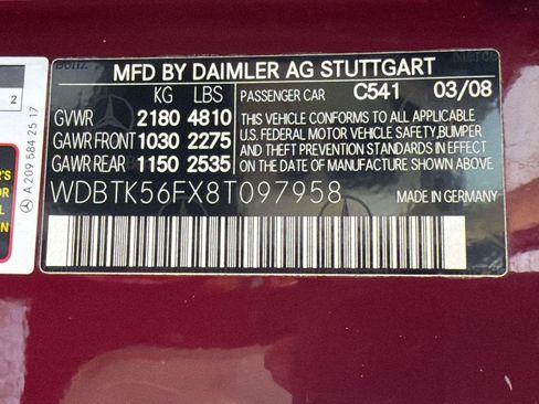 Used 2008 Mercedes-Benz CLK 350 Cabriolet image 17