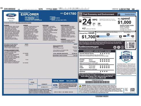 Used 2020 Ford Explorer XLT w/ Equipment Group 202A RWD image 34