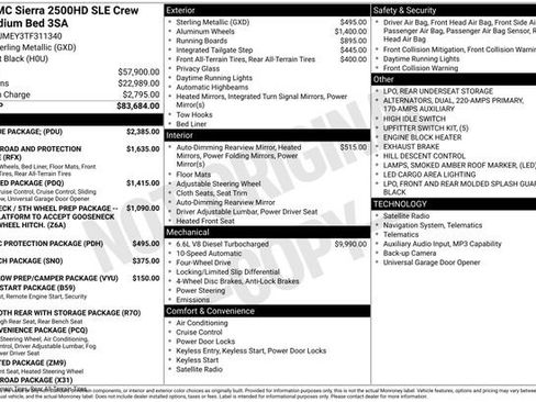 New 2026 GMC Sierra 2500 SLE w/ SLE Value Package; AWD/4WD image 26
