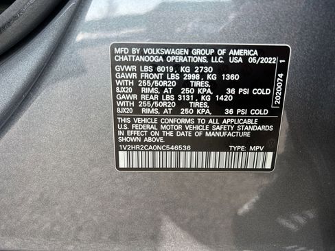 Used 2022 Volkswagen Atlas SE image 28