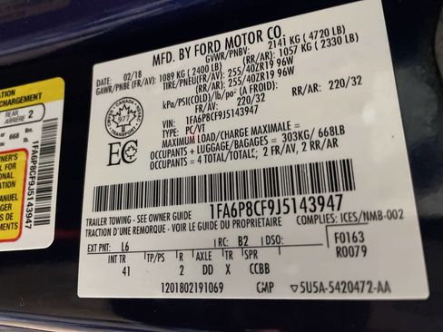 Used 2018 Ford Mustang GT Premium w/ Black Accent Package image 16