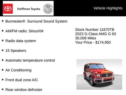 Used 2023 Mercedes-Benz G 63 AMG 4MATIC image 15