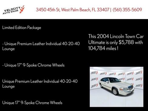 Used 2004 Lincoln Town Car Ultimate RWD image 20