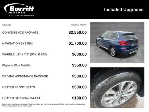 Used 2019 BMW X3 xDrive30i AWD/4WD image 3