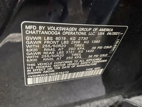 Used 2021 Volkswagen Atlas SE image 14