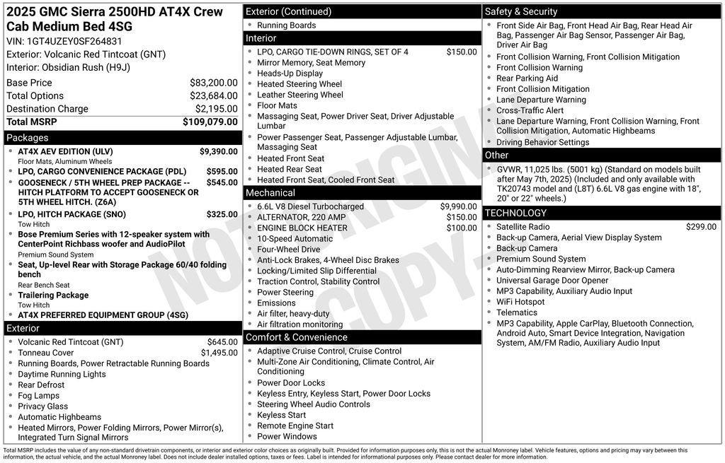 Used 2025 GMC Sierra 2500 AT4X w/ AT4X AEV Edition AWD/4WD image 48