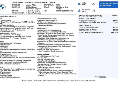 Used 2025 BMW 228i xDrive AWD/4WD image 3
