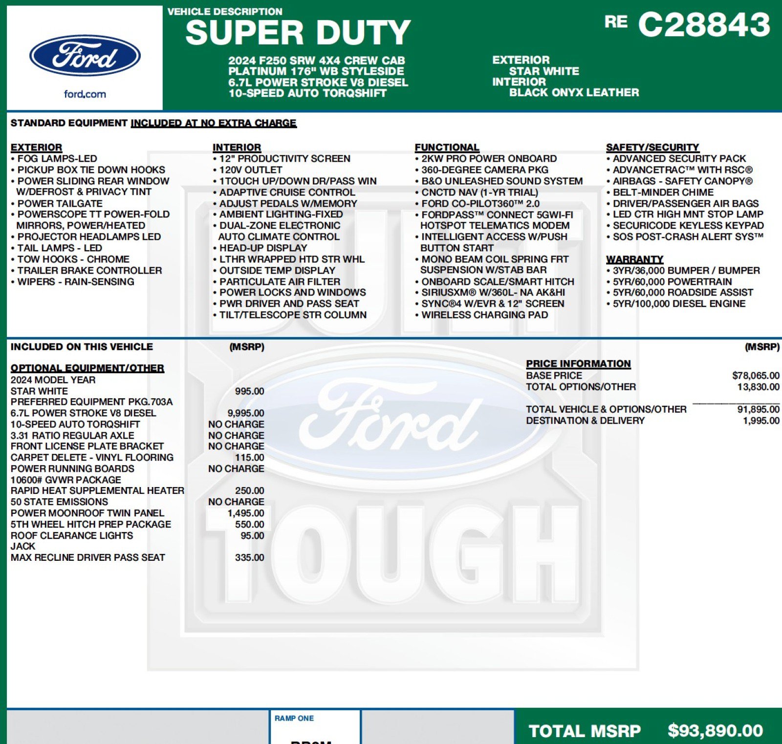 Used 2024 Ford F250 Platinum AWD/4WD image 2