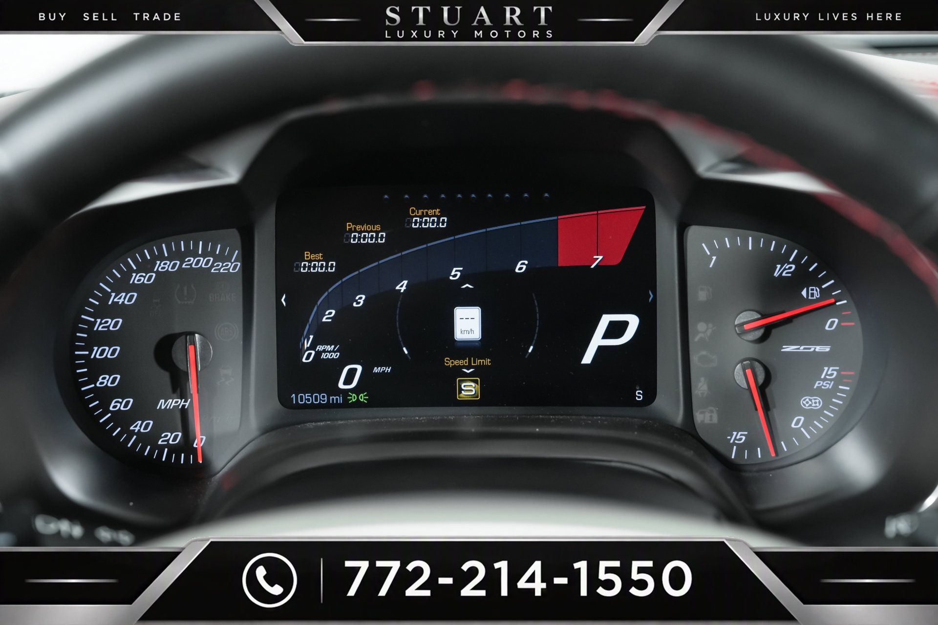 Used 2015 Chevrolet Corvette Z06 w/ 3LZ Preferred Equipment Group RWD image 7