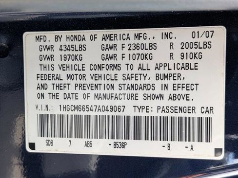 Used 2007 Honda Accord EX-L image 22