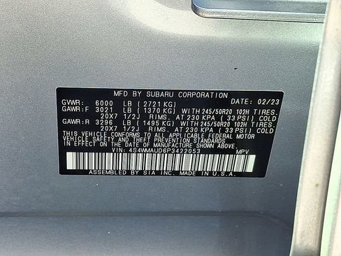 Used 2023 Subaru Ascent Limited w/ Technology Package AWD/4WD image 28