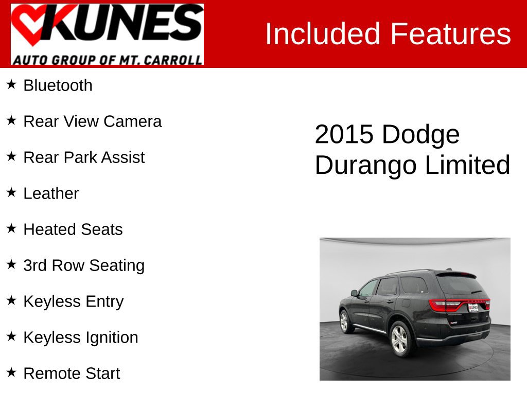 Used 2015 Dodge Durango Limited AWD/4WD image 3