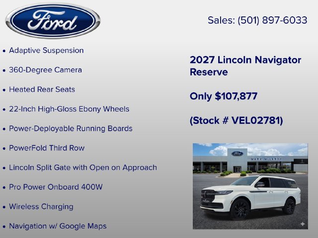 New 2027 Lincoln Navigator Reserve w/ Jet Appearance Package AWD/4WD image 12