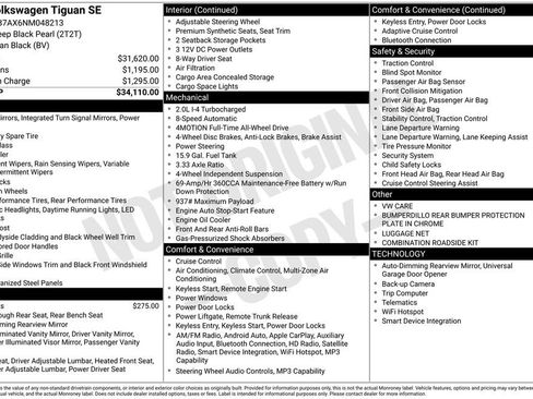 Used 2022 Volkswagen Tiguan SE image 15