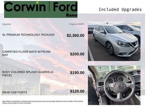 Used 2017 Nissan Sentra SL w/ SL Premium Technology Package image 3