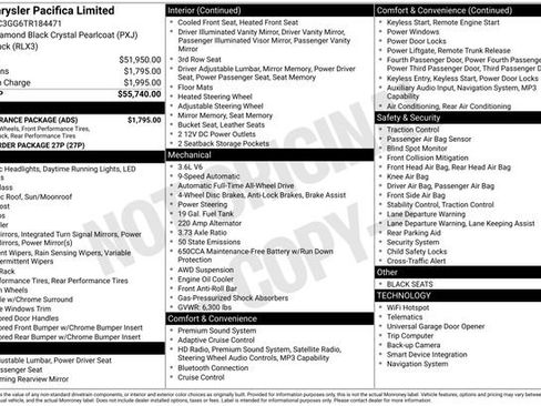 New 2026 Chrysler Pacifica Limited w/ S Appearance Package image 17