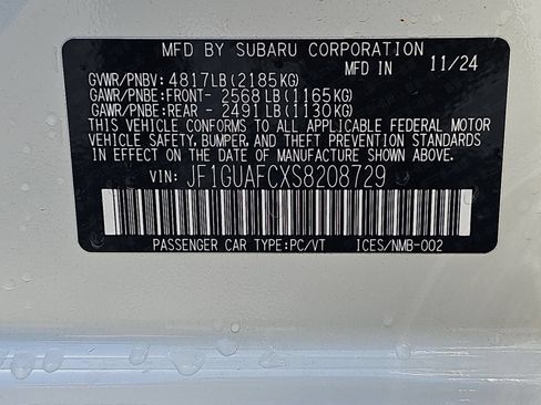 Certified 2025 Subaru Impreza 2.0i Sport AWD/4WD image 16