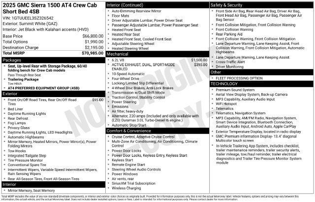 Used 2025 GMC Sierra 1500 AT4 AWD/4WD image 7