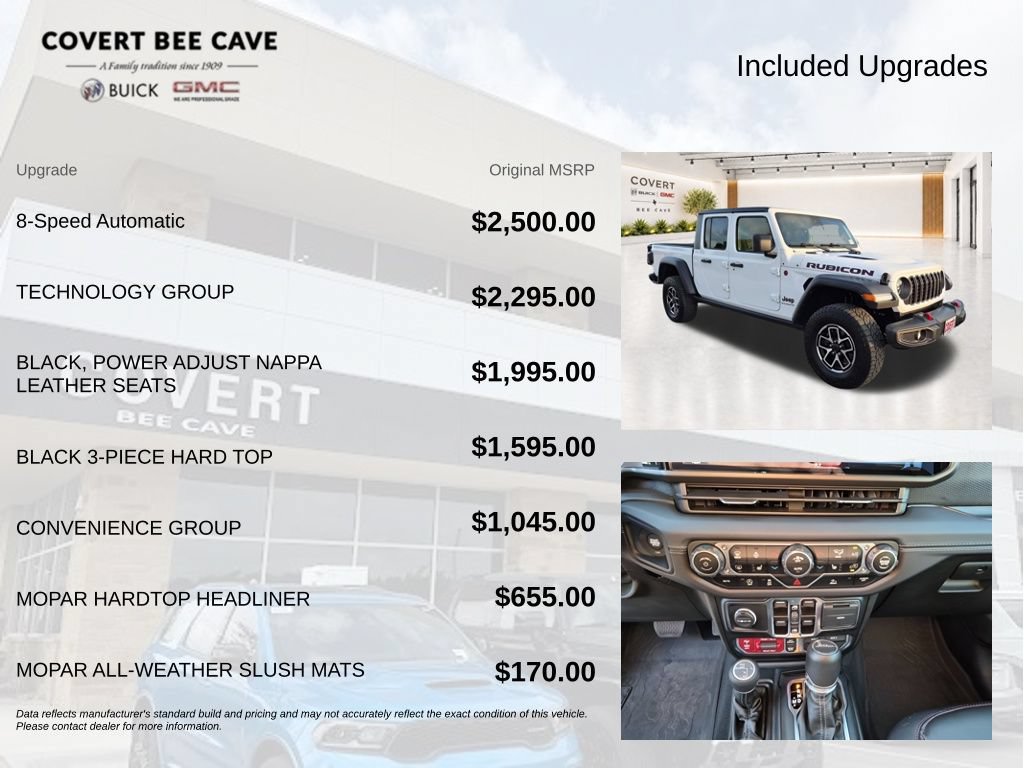 Used 2024 Jeep Gladiator Rubicon w/ Technology Group AWD/4WD image 10